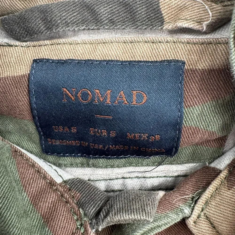 Nomad‎ Camouflage Military Hoodie Jacket Youth Boys Small Green Camo Gray